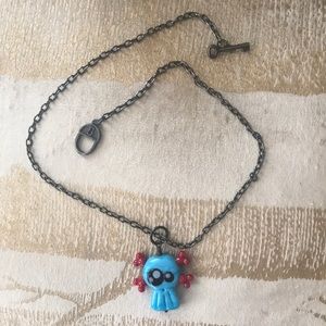 Whimsical Skull and Crossbones Necklace